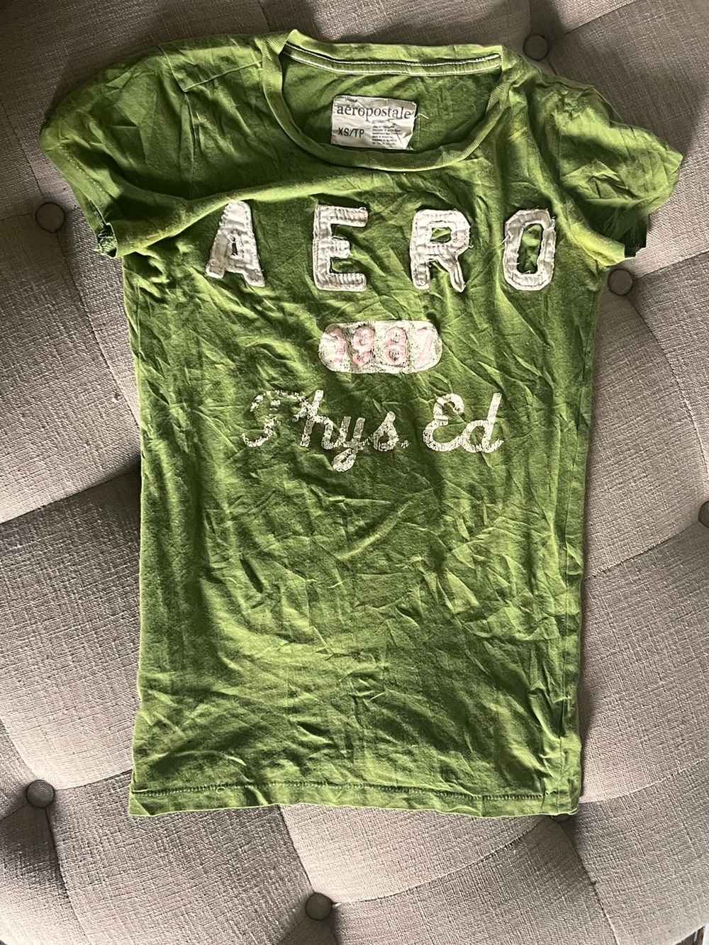 Aeropostale Green 'AERO' Graphic Tee